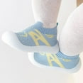 thumbnail image 5 of Quealent Baby Shoes 2024 Summer Soft Toddler Girl Sandals Flower Girl Dress Shoes Open Toe Little Kid Summer Flats Blue,6.5, 5 of 5