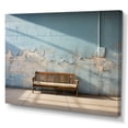 thumbnail image 2 of Designart "Baseball Bench Simplicity I" Landscapes Canvas Print, 2 of 5