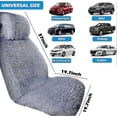 thumbnail image 3 of Sheepskin Seat Covers, Sleek Design Authentic Australian Full Size Car Seat Pad Soft Long Wool Warm Seat Cushion Cover Winter Protector - Universal Fi, 3 of 5