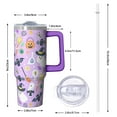 thumbnail image 2 of Halloween Tumbler 30 oz with Handle and Straw Ghost Candy Cup Halloween Gifts for Women Travel Mug Insulated Bottle, 2 of 5