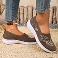 thumbnail image 5 of Women Casual Shoes Embroidered Loafers Flat Shoes Summer Footwear Exquisite Embroidery Breathable Slip On For Casual Outfits ,Us Size:7.5, 5 of 9