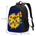 thumbnail image 5 of Disketp PLANETA EN FORMA DE PIZZA Travel Laptop Backpack, Laptops Backpack with USB Charging Port, Water Resistant Computer Bag Gift for Men & Women, 5 of 7
