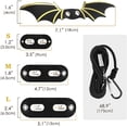 thumbnail image 3 of Adjustable Bearded Dragon Harness and Leash, 3 Size Adjustable Lizard Leash with Bat Wings, 3 Size Leather Reptile Leash Outdoor Harness Leash, (S/M/L 3 Pack), 3 of 8
