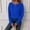 Royal Blue #019, variant on Henley Shirts for Women Waffle Knit Long Sleeve Shirts Casual Ribbed Tops | Henley Neck, Ribbed Knit, Lightweight Layering Top, Button Down, with Pockets, Vacation, 90s Fall Shirt Light Gray 2XL