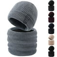 thumbnail image 3 of WREESH Men's Fleece Scarf & Beanie Set - Thermal Winter Neck Gaiter with Thick Knit Hat, Cold Weather Accessories Combo, 3 of 3