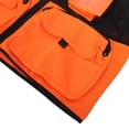 thumbnail image 2 of M Buder Chaleco de Seguridad Reflectante de Malla Transpirable con Bolsillos Alta Visibilidad para Saneamiento Ciclismo Sitios de Construcción Rojo Fluorescente Talla M Unisex, 2 of 9