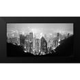 thumbnail image 2 of Butcher, Dave 18x11 Black Modern Framed Museum Art Print Titled - Hong Kong Skyline at Night, 2 of 5