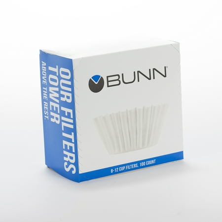 

Bunn 8-12 Cup Premium Paper Coffee Filters Flat