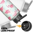thumbnail image 5 of 32oz Stainless Steel Flamingo Themed Water Bottle Outdoor Adventures Ready Vacuum Insulated Leak Proof Hot Cold, 5 of 5