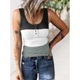 thumbnail image 1 of T-shirts à Manches Courtes pour Femmes, Noir et Vert (M), 1 of 3