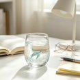 thumbnail image 4 of Sea Life Printed Stemless Wine Glass, Clear Reusable Glass Tumbler for Wine, Iced Coffee, Beach Party & Home Gathering, 4 of 4