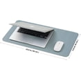 thumbnail image 2 of Dual-Sided Desk Pad, Leather Desk Mat, Natural Cork Desk Pad Protector, Large Mouse Pad for Desk, Waterproof Desk Blotter Pad, Desk Writing Pad for Office Work/Home (23.6"x11.8"), 2 of 8