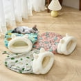 thumbnail image 4 of Cat Sleeping Bag for Indoor Cats, Cat Winter Sleeping Bag, Winter Cat Sleeping Bag, 360° Warm Semienclosed Soft Plush Large Cat Sack Cat Bed with Cave for Cats 6-8kg (Blue-M), 4 of 7