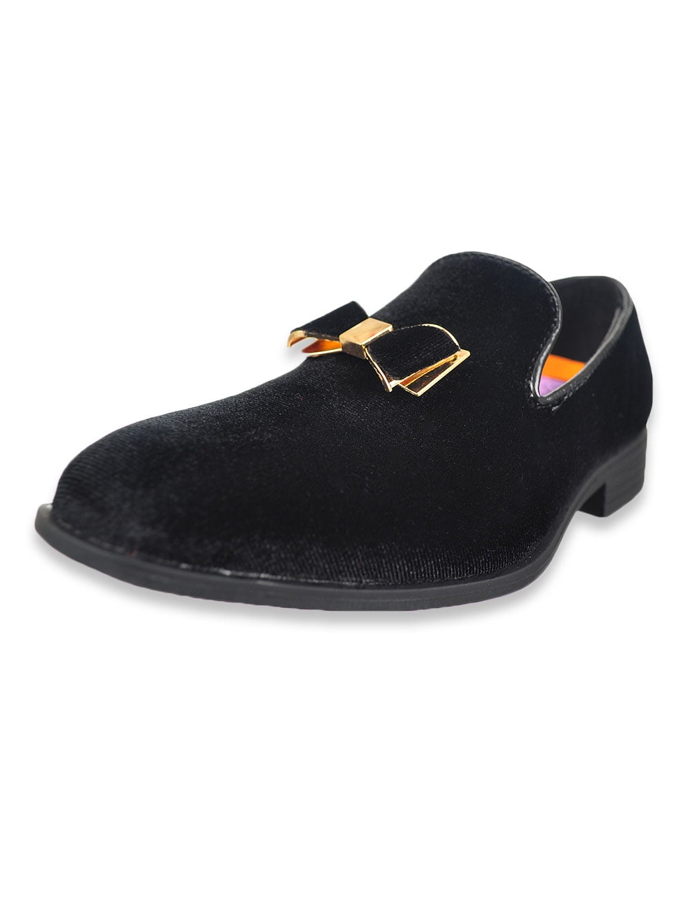 Shoes Boys Shoes Loafers & Slip Ons FERUCCI Kids Children Plain Black Velvet Slippers Loafers Shoes  Wedding 