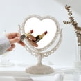 thumbnail image 3 of Espejo de tocador XPXKJ 7 pulgadas Aumento 3X Corazón Beige, 3 of 9