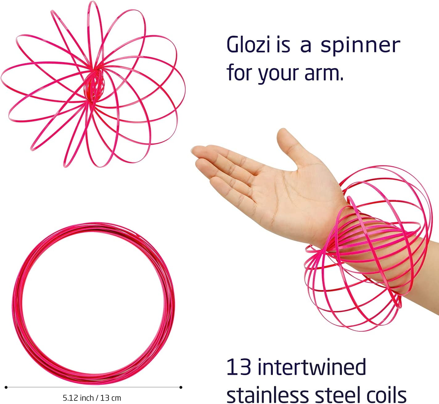 Mozi Amazing Geometric Arm Spinner Ring Toy, Flow ring toroflux