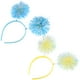 thumbnail image 3 of KAKOWELY 2 diademas con pompones y tiras de aluminio, diadema con bola esponjosa para el pelo, accesorios para cosplay para mujeres y niñas, fiestas de Navidad y cumpleaños., 3 of 5