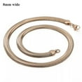 thumbnail image 3 of 3/4/5/6/8mm New Fashion 316L Stainless Steel Flat Snake Chain Necklace Women Men, 3 of 6