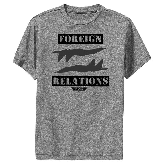 Boy's Top Gun Keeping up Foreign Relations  Performance Graphic T-Shirt