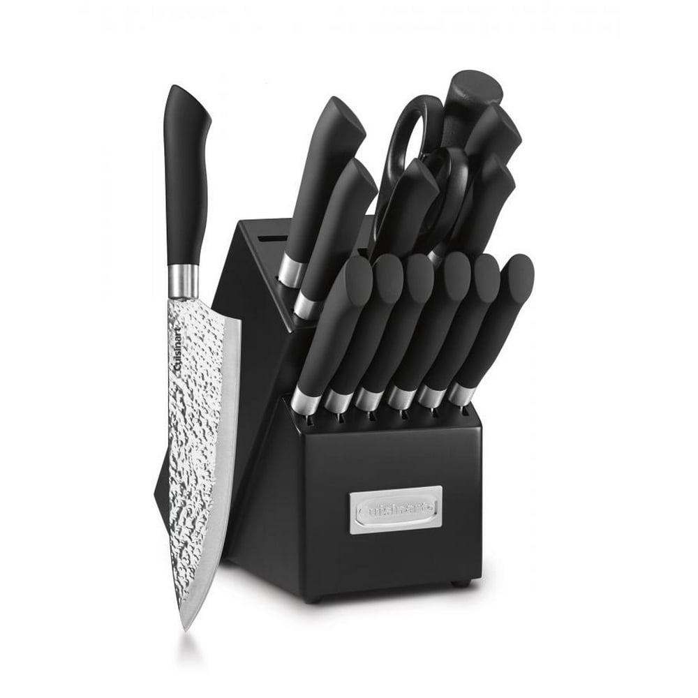 Cuisinart Classic® 15Piece Cutlery Set with Block, Black/Stainless