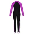 thumbnail image 2 of Rswnyirn Kids Girls Full Cover Wetsuit Sun Protection Rash Guard Swimsuit Rose 11-12, 2 of 7