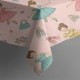 thumbnail image 3 of Princess Dress Ballet Pattern Rectangle Tablecloth 60x84in,Waterproof Polyester Rectangle Table Cloth, Wipeable Spillproof Polyester Tablecloth for Dining, Camping, Indoor and Outdoor, 3 of 5