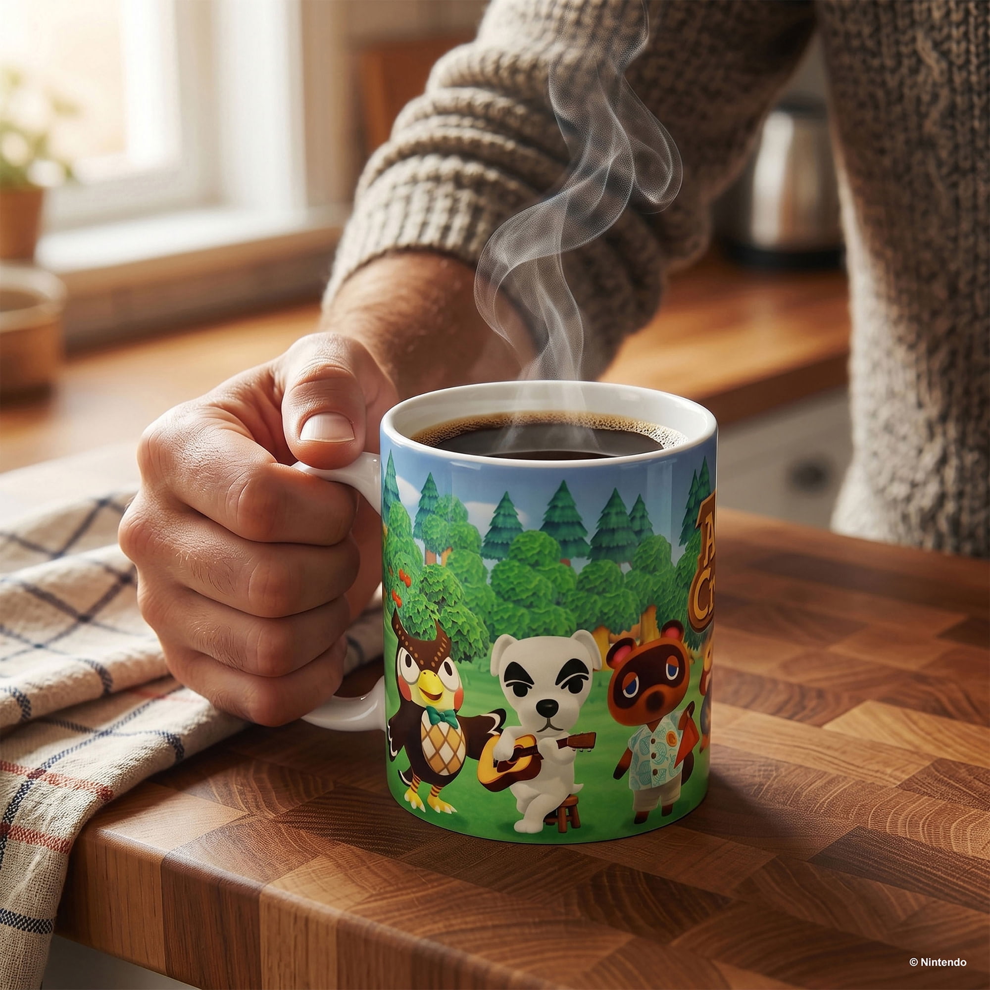 Pyramid America: Animal Crossing: New Horizons Lineup - 11oz Ceramic Mug - Coffee-Tea, Microwave-Dishwasher Safe, Video Game Fan Collectible, Licensed