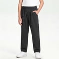 thumbnail image 2 of akafmk School Uniform Pants for Boys Quick Dry Lightweight Elastic Waist Straight Leg Summer Casual Athletic Sports Pants School Kids Clothes, 2 of 6