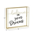 thumbnail image 4 of DecMode Text Believe Metal Decorative Sign, 1-Piece, 4 of 8