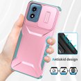 thumbnail image 5 of for Motorola Moto G Play 4G 2024, Luxury Sliding Camera Cover Soft TPU + Hard PC Shockproof Drop Protective Hybrid Stylish Ultra Slim Frosted Anti-slip Grip Case for Moto G Play 4G 2024, Rosegold, 5 of 7