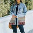 thumbnail image 3 of Chaquetas vaqueras de manga larga estilo bohemio de TEELYNN para mujer, remeras, abrigos, retazos vintage, ropa vaquera holgada informal de gran tamaño, prendas de vestir exteriores para otoño e invie, 3 of 5