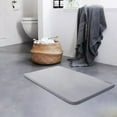 thumbnail image 4 of Harlier Memory Foam Bath Mat Rug 24x16 in, Soft and Absorbent Bathroom Rugs, Non-Slip, Comfortable, Machine Washable Bath Carpet for Bathroom Floor, Tub, Shower and Home Decor, Grey, 4 of 7