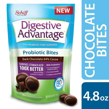 Digestive Advantage Dark Chocolate Probiotic Bites - 4.8 oz