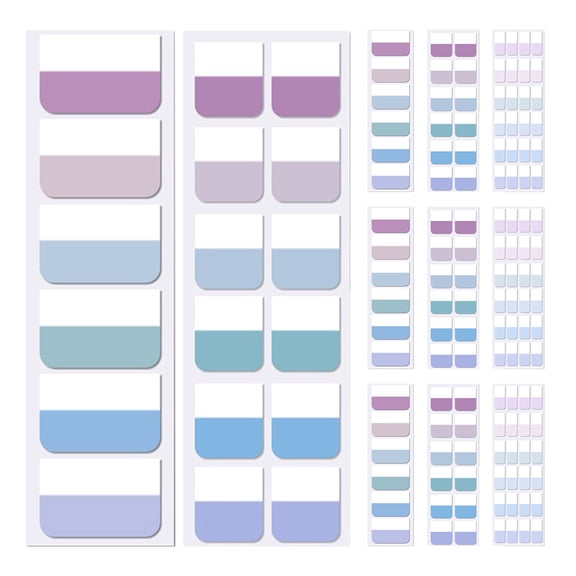 Worgeous 3 Sheets Sticky Index Tabs Book Notes Tabs Portable Page Markers Writable Page Sticky Tabs Page Marking Tabs Page Index Markers