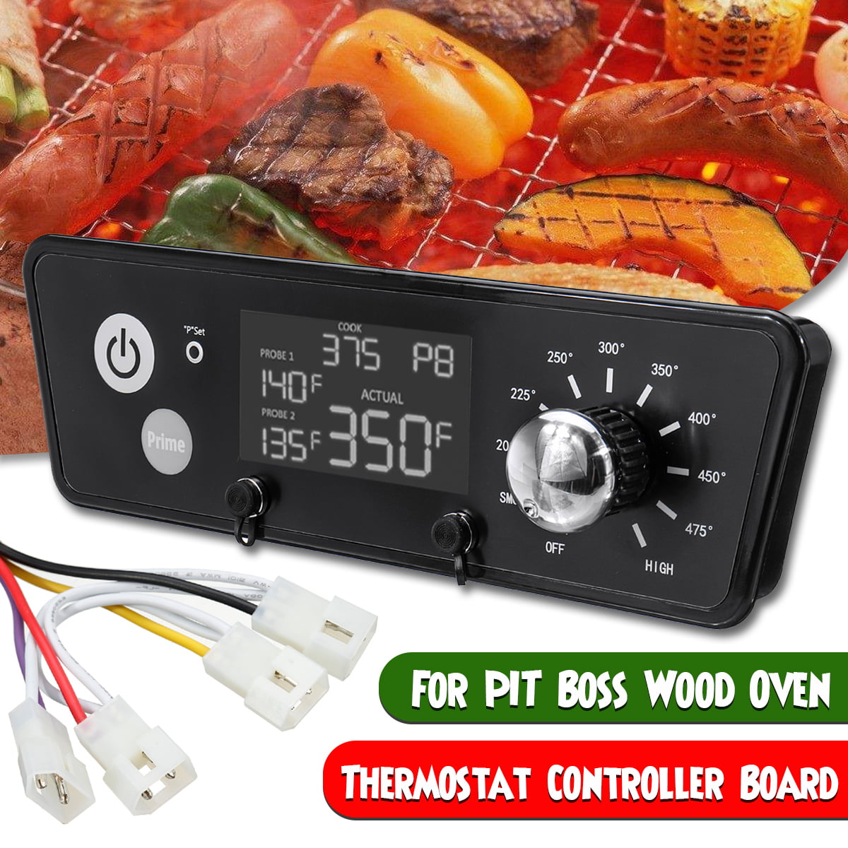 BBQ Digital Thermostat Control Board For Pit Boss Wood Oven Grills W/LCD Display 