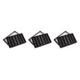 thumbnail image 3 of bedienty Jewelry Box Ring 36 Slots Tray Storage Case Exquisite Practical Fine Display Transparent Window Organizer Packaging Black 3Set, 3 of 5