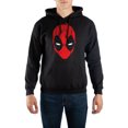 thumbnail image 1 of Marvel Deadpool Red Mask Black Hoodie, 1 of 3