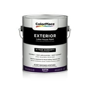 ColorPlace Classic Exterior House Paint, Satin, Accent Base, 1 Gallon