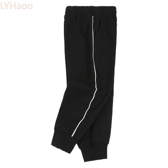 LYHaoo Boys And Girls Student Summer And Fall Casual Trousers Trousers Leggings (3Y 9Y) Boys Casual Pants(Black)