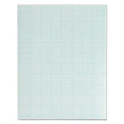 Cross Section Pads, 8 sq/in Quadrille Rule, 8.5 x 11, White, 50 Sheets
