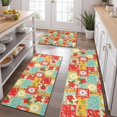 thumbnail image 2 of Pioneer Flower Floral Print Pattern Kitchen Rugs Sets Of 3,Kitchen Runner Rugs Non Skid Washable,Decorative Kitchen Floor Mats for Kitchen,Sink,Laundry,17X30 Inch + 17X47 Inch + 17X59 Inch, 2 of 6