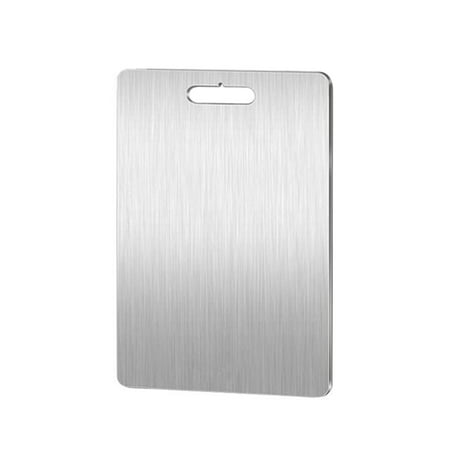 

AFQH Large Cutting Board Stainless Steel，Kneading Dough Board Kneading Dough Double Sided for Meat Vegetable Fruit Fish Cheese Kneading Rolling Bread Pizza Biscuits Dough Cutting Mats