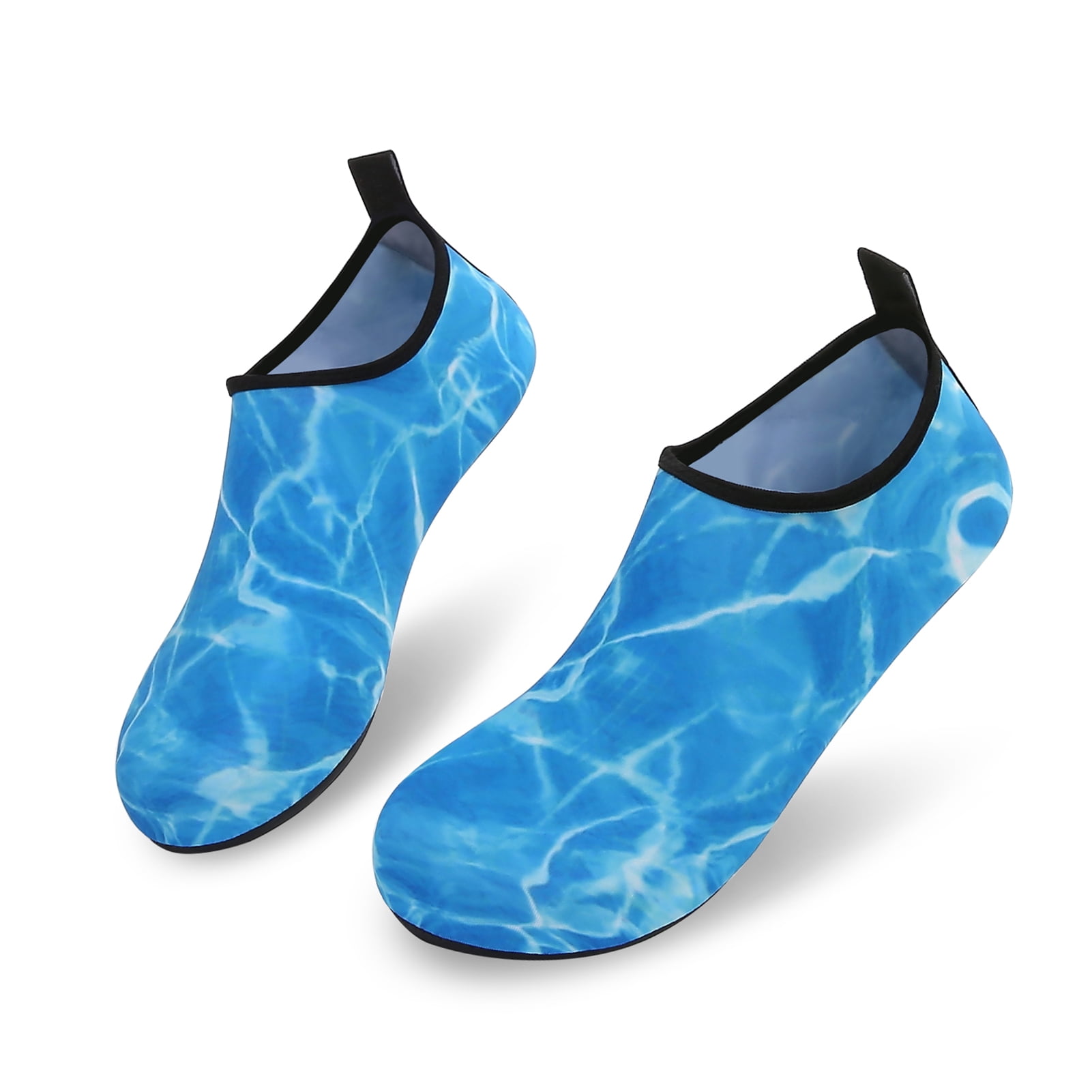 Men and Women a Slip On Barefoot Quick-Dry Beach Aqua Yoga Water Shoes (Aqua/Blue, 13-14 Women/10.5-11 Men)