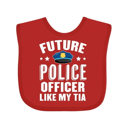

Inktastic Future Police Officer Like My Tia Gift Baby Boy or Baby Girl Bib