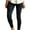 Black, variant on Tuphregyow Women's High Waist Slim Pants Trendy Athletic New Style Solid Breathable Classic Stretch Training Leggings Pants Elastic Ribbed with Pockets Yoga Pants Khaki M