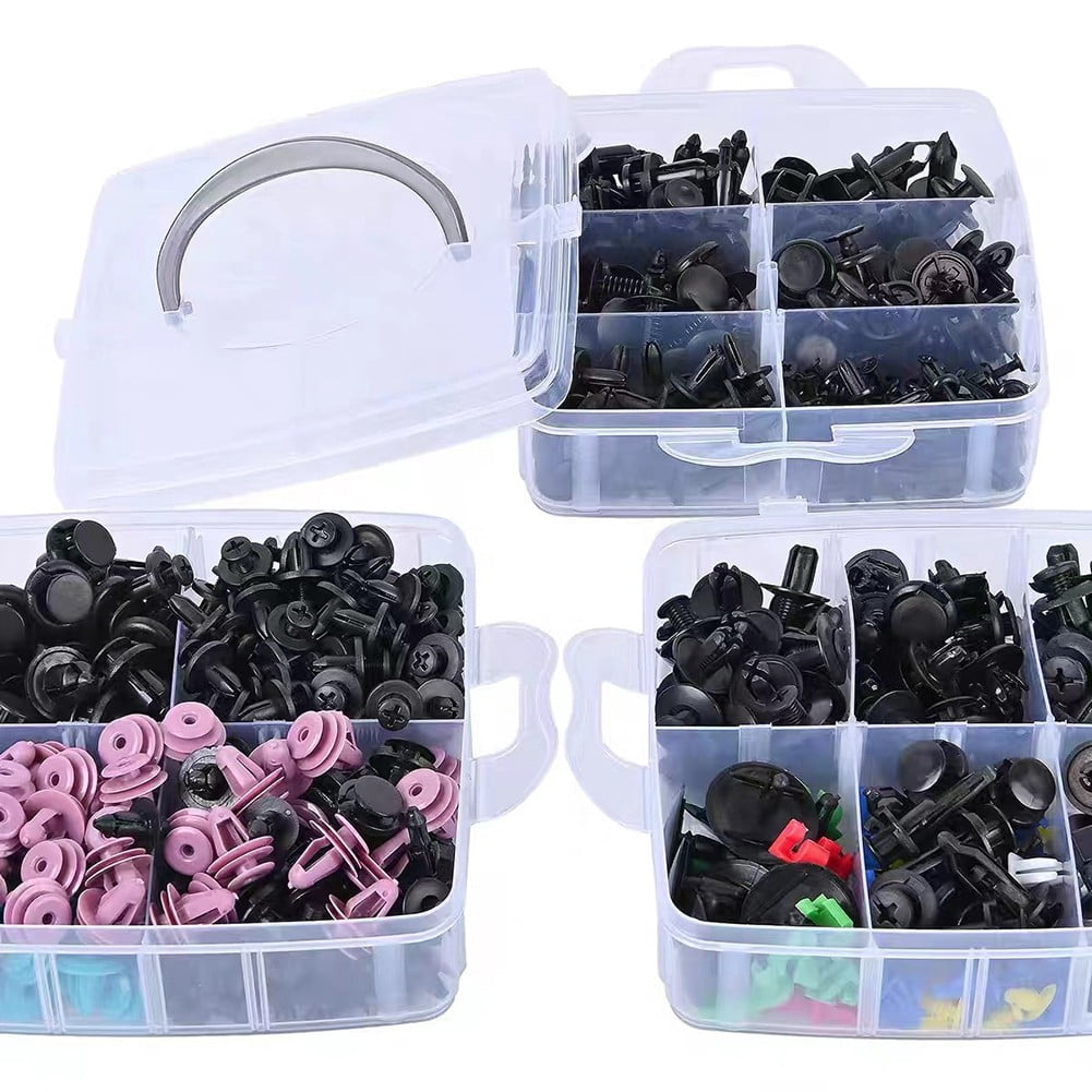 725Xcar Bumper Clips Set Push Pin Rivet Bumper Door Trim Panel Retainer Fastener