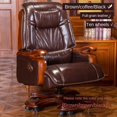 thumbnail image 1 of Leather Computer Chair Modern Bedroom Recliner Footrest Swivel Chair Mobile Design Luxury Sedie Da Ufficio Home Furniture My Lux Decor Round, 1 of 18