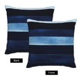 thumbnail image 4 of Multi-Size Linen Sofa Pillow Cover Invisible Zipper Open And Close Strong Use For Sofa Chair Garden Sofa Car Darkblue Stripe_4 20"X20", 4 of 8