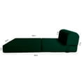 thumbnail image 2 of Hunter Green Sleeper Chair Folding Foam Beds, Portable Studio Sofa Guest Bed, 6 x 24 x 70, 2 of 6