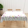 thumbnail image 4 of Nanqianyi Spring Floral Tablecloth Waterproof & Oil 52" x 70" Green Leaves Printed For Dinner Party, 4 of 5